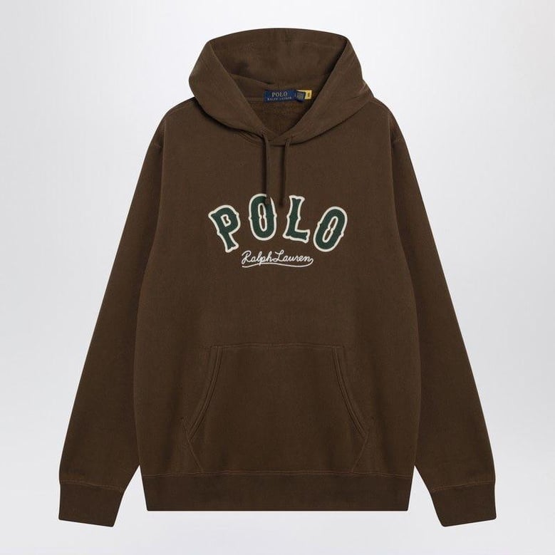 brown hoodie with logo by Selfnex