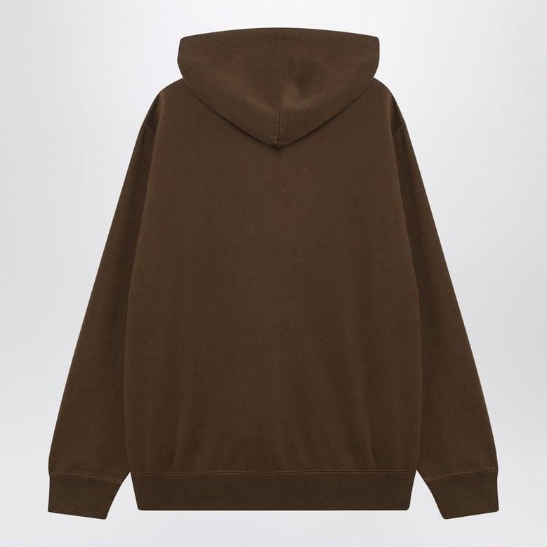 brown hoodie with logo by Selfnex