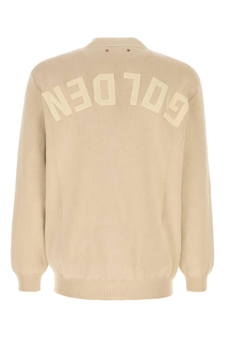 beige cottonblend cardigan by Selfnex