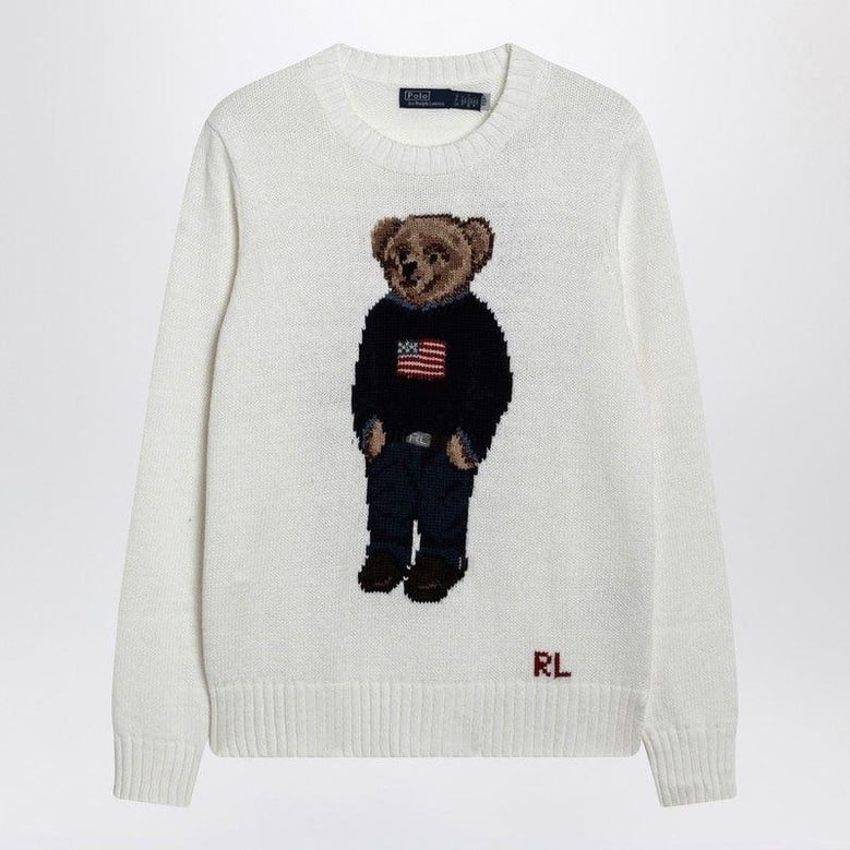 white polo bear sweater by Selfnex