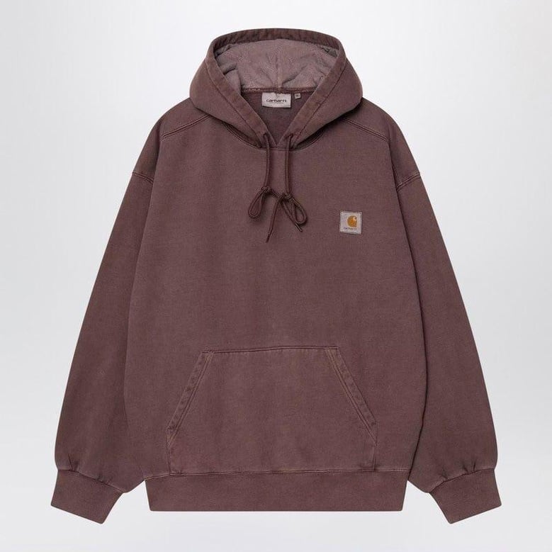 vista palisander/garment dyed hooded sweatshirt by Selfnex