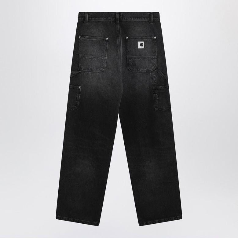 brandon double knee pants in black by Selfnex