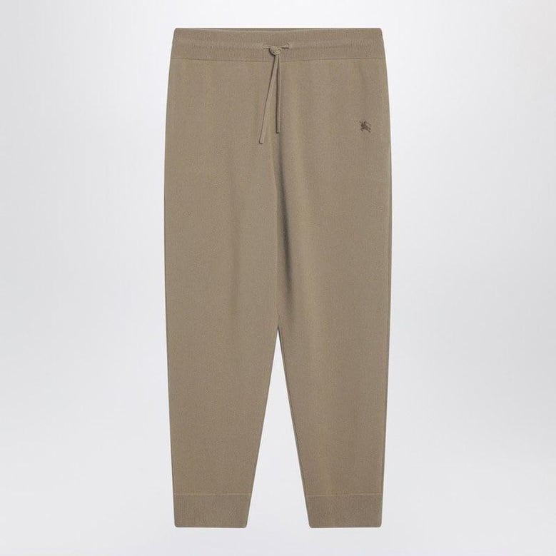 beige cashmereblend jogging trousers by Selfnex