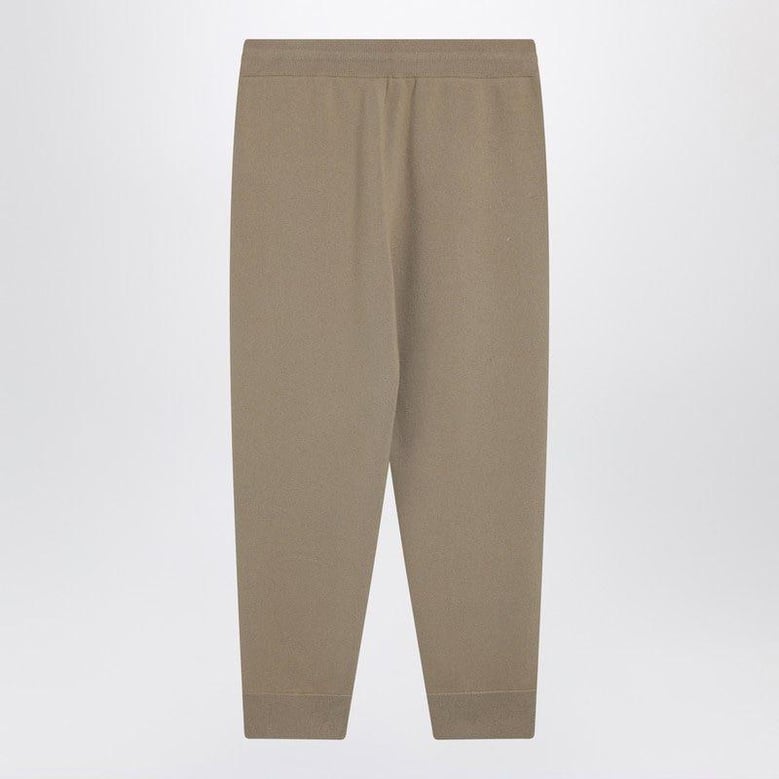beige cashmereblend jogging trousers by Selfnex