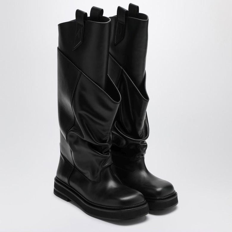 black leather la passeggiata boots by Selfnex