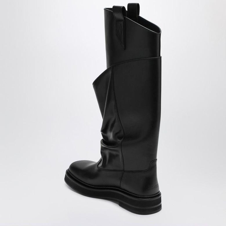 black leather la passeggiata boots by Selfnex