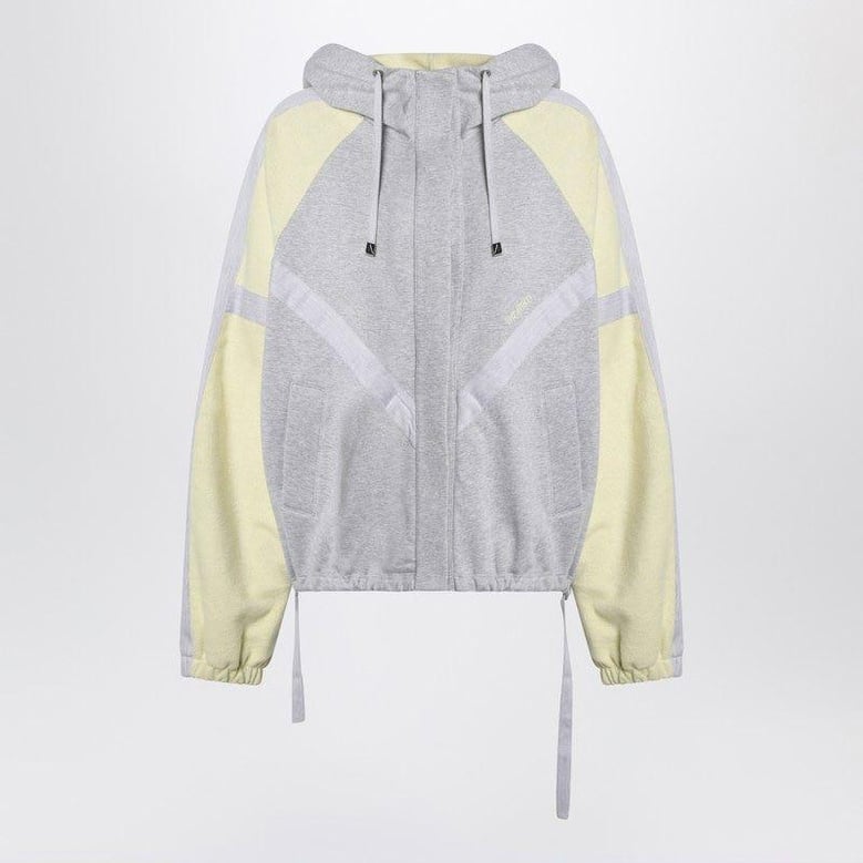 grey/light yellow bomber sweatshirt by Selfnex