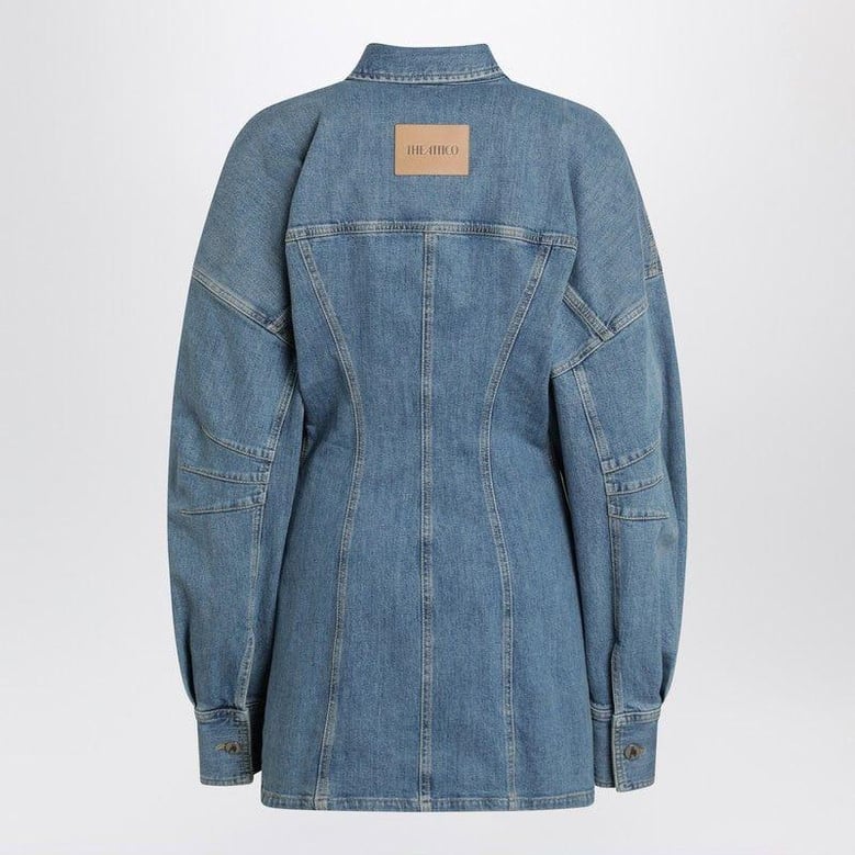 light blue denim mini dress by Selfnex