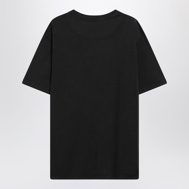 black washed tshirt with shaped hem by Selfnex