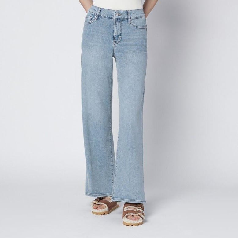le slim palazzo jeans in tribute light blue by Selfnex