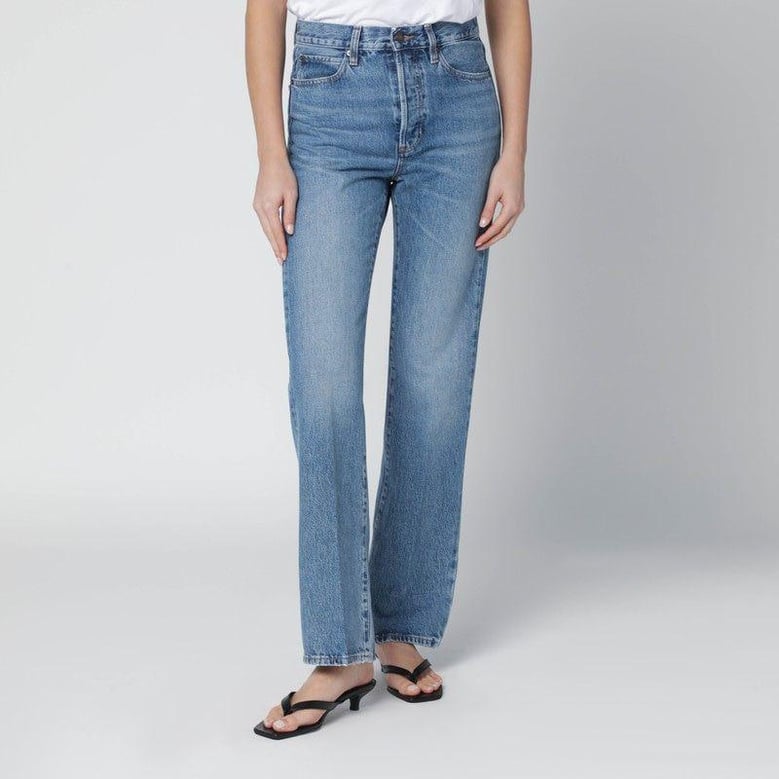 light blue washed jeans by Selfnex