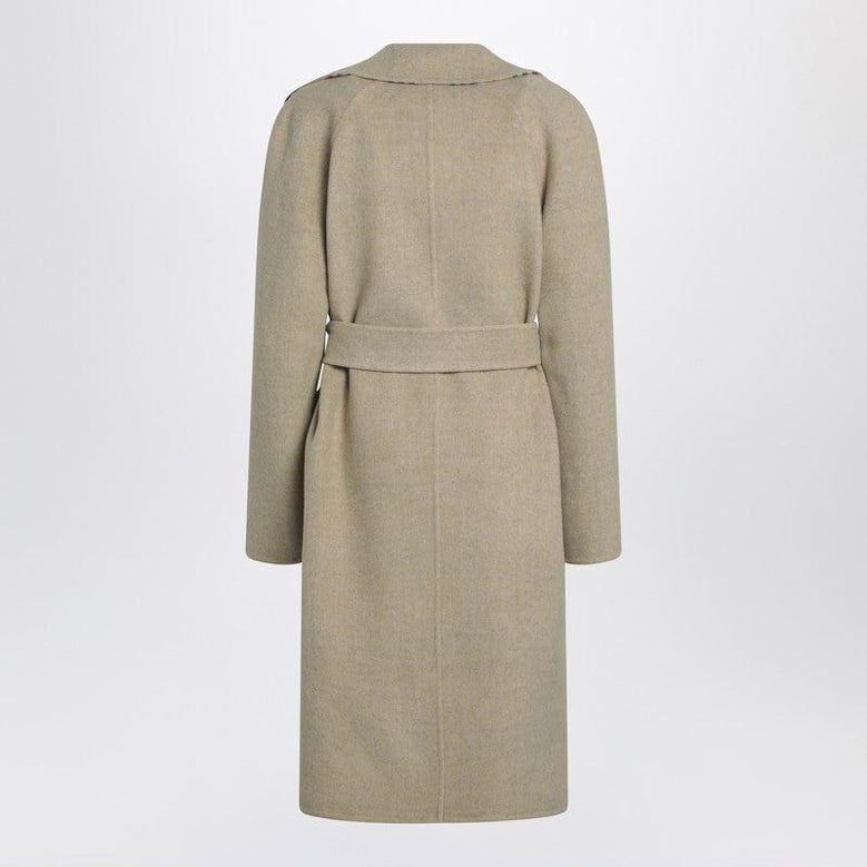 sand reversible wool coat by Selfnex