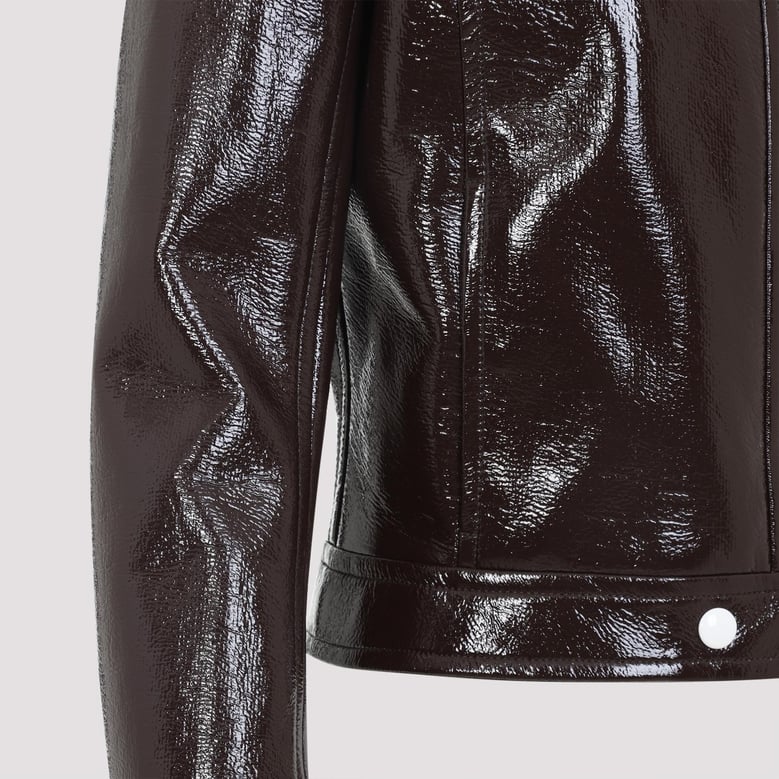 chocolate cotton jacket by Selfnex