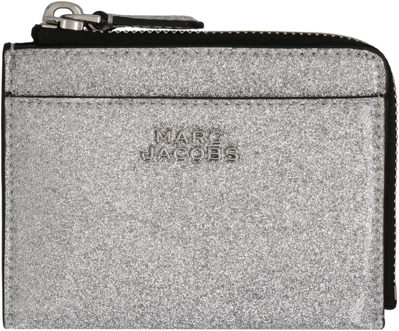 the coated glitter everyday top zip wallet by Selfnex