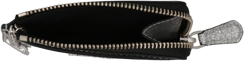 the coated glitter everyday top zip wallet by Selfnex