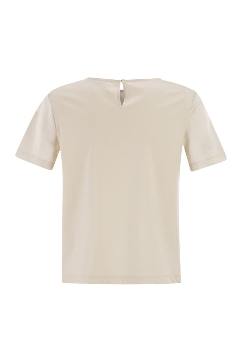 wkdzona - satin and jersey t-shirt by Selfnex