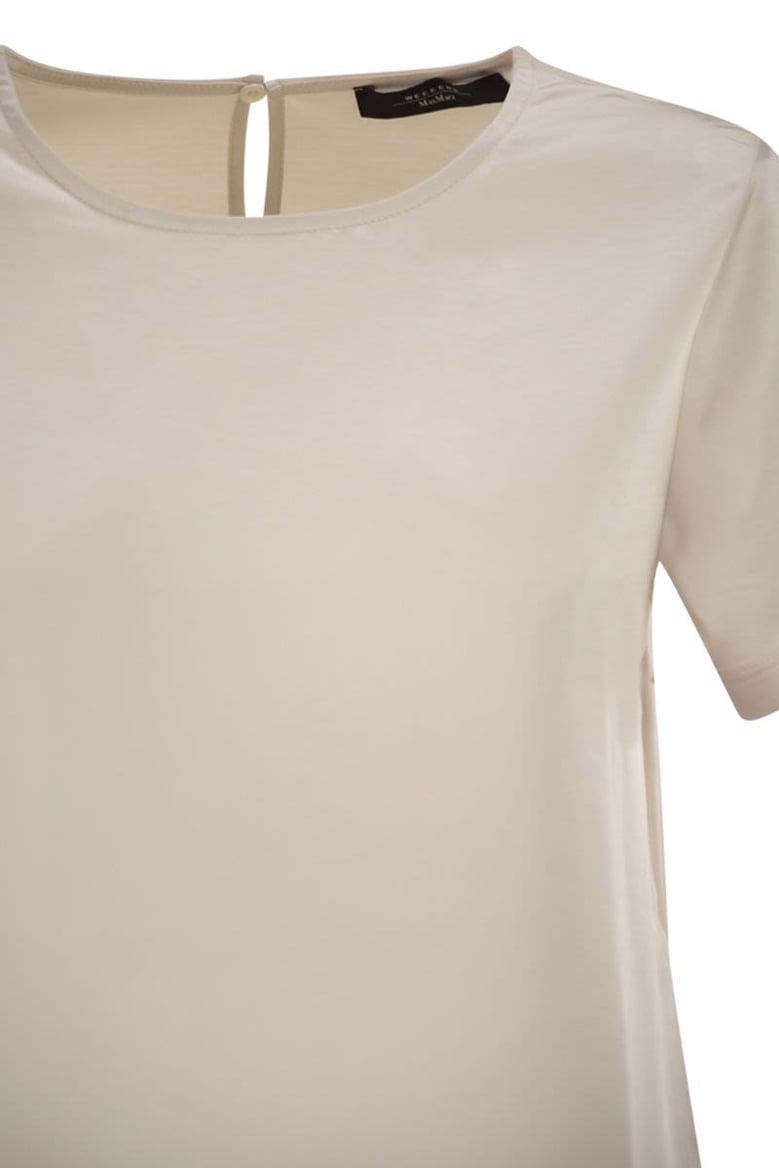 wkdzona - satin and jersey t-shirt by Selfnex
