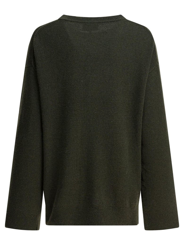 wool-blend crew-neck sweater by Selfnex