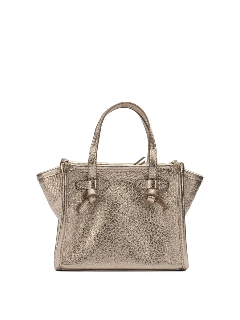bronze leather handbag by Selfnex