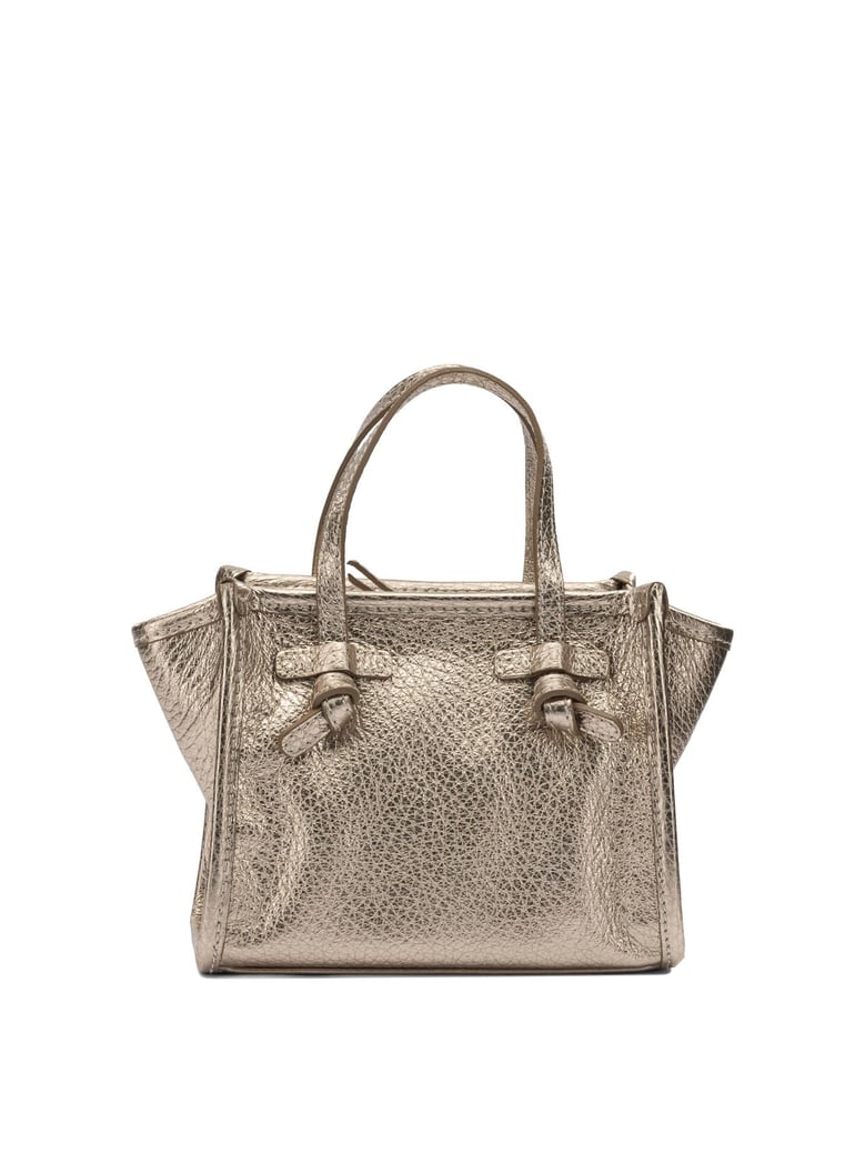 bronze leather handbag by Selfnex