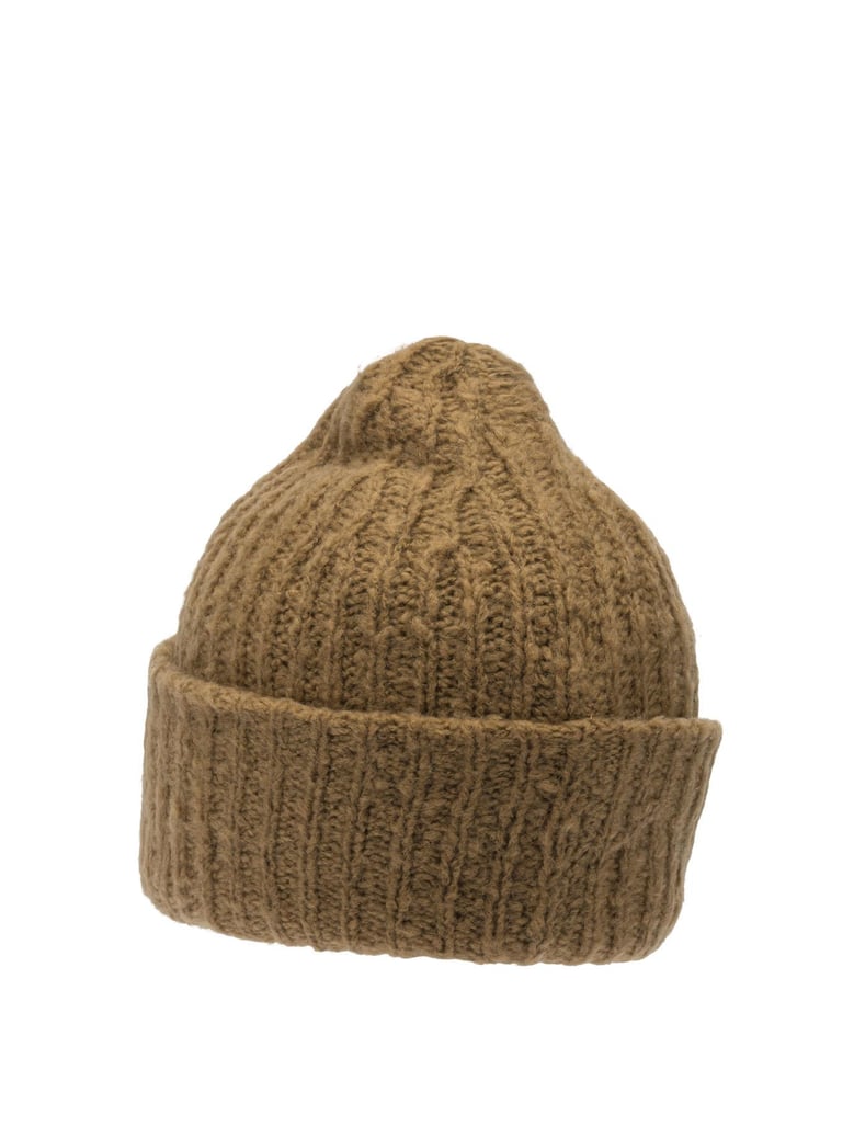brown merino wool hat by Selfnex
