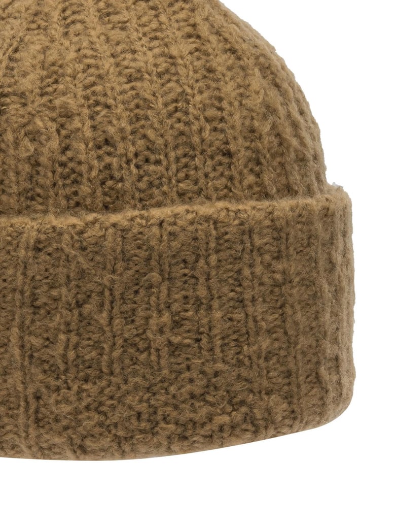 brown merino wool hat by Selfnex