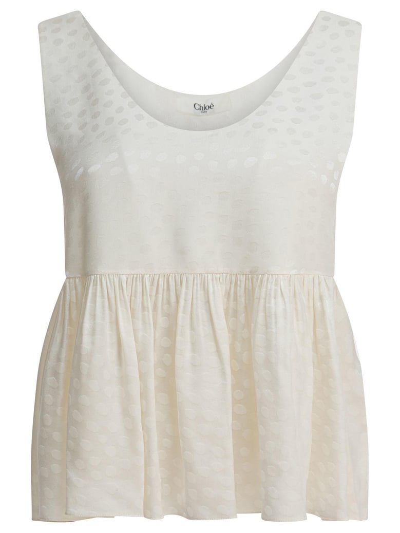 silk peplum top by Selfnex