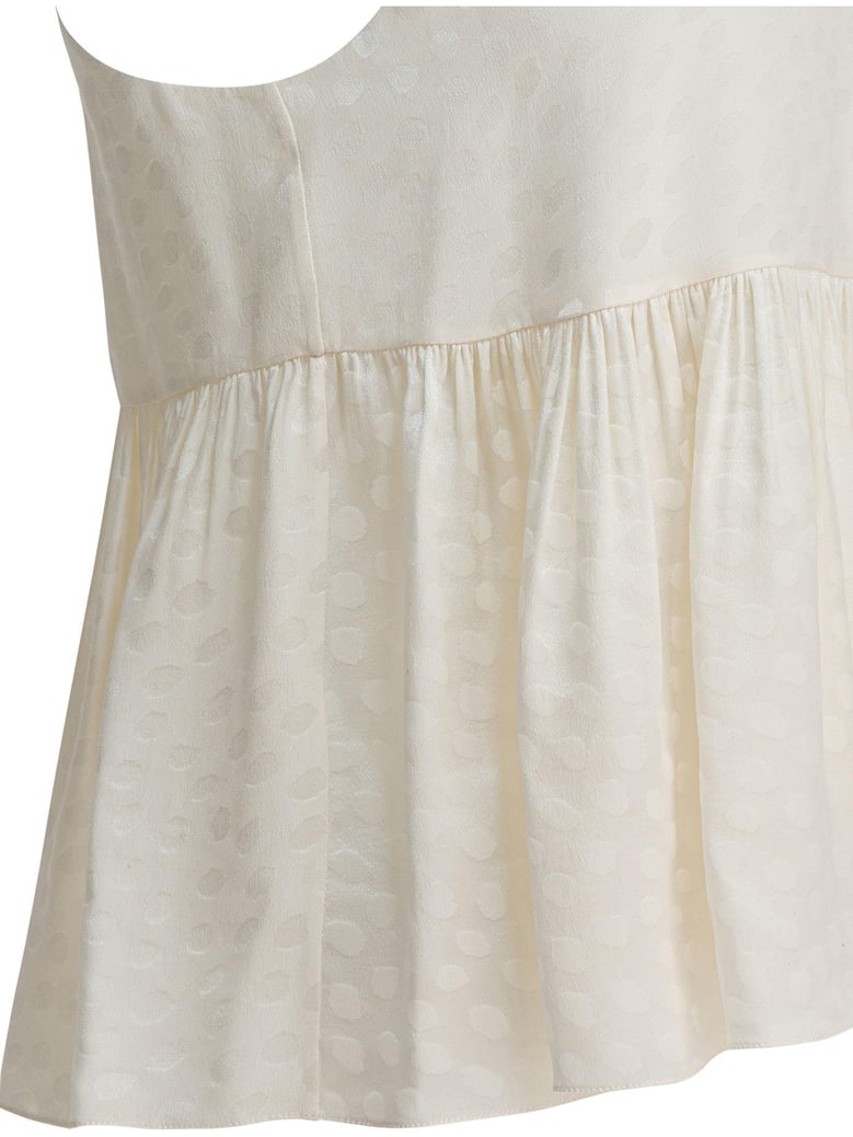silk peplum top by Selfnex
