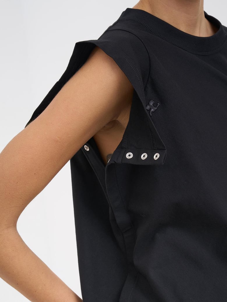 twisted jersey t-shirt by Selfnex