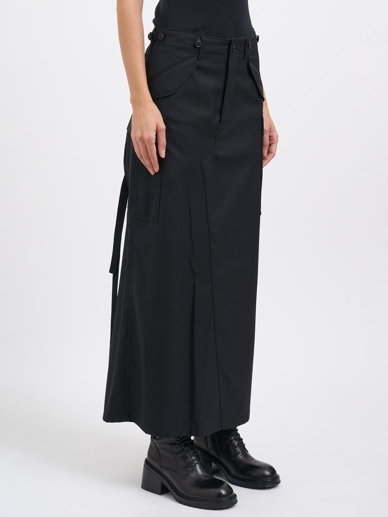wool cargo skirt by Selfnex