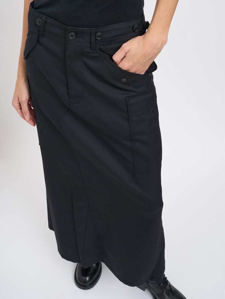 wool cargo skirt by Selfnex