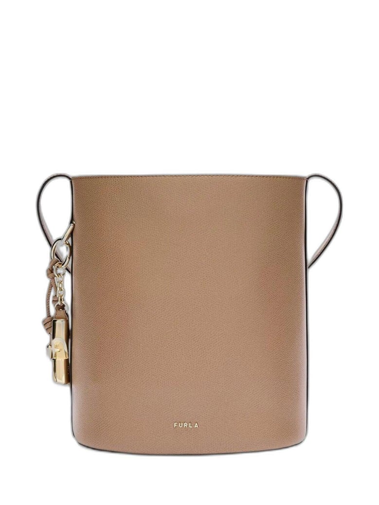 roxie ares leather small bucket bag by Selfnex