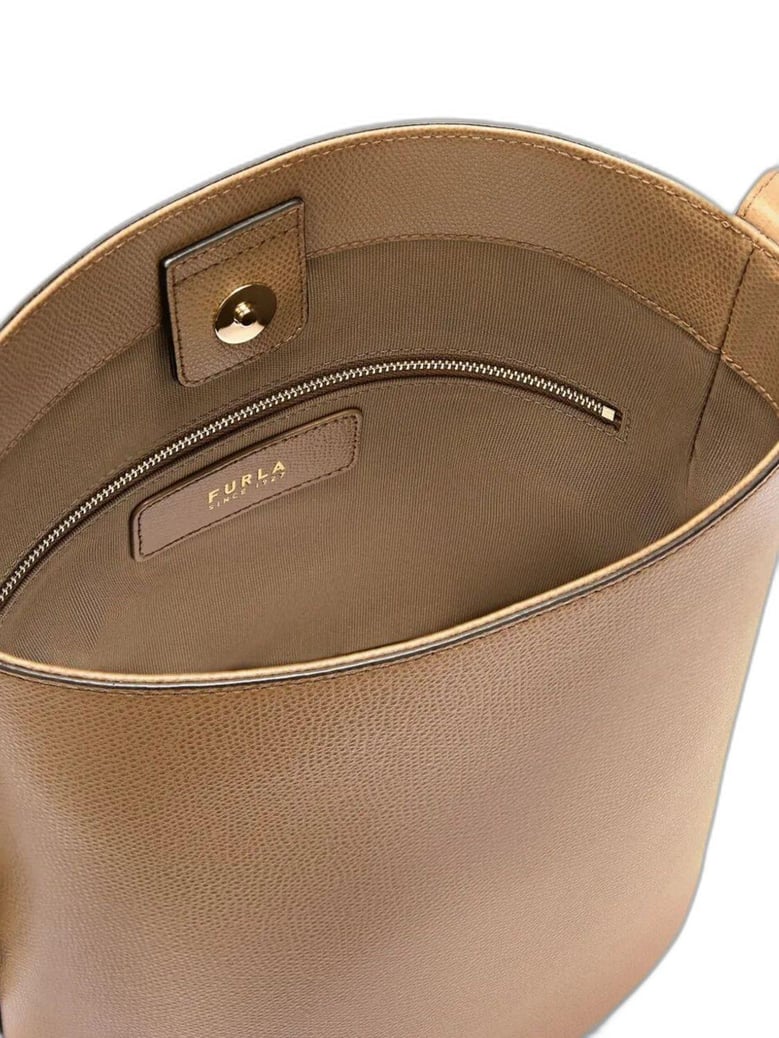 roxie ares leather small bucket bag by Selfnex