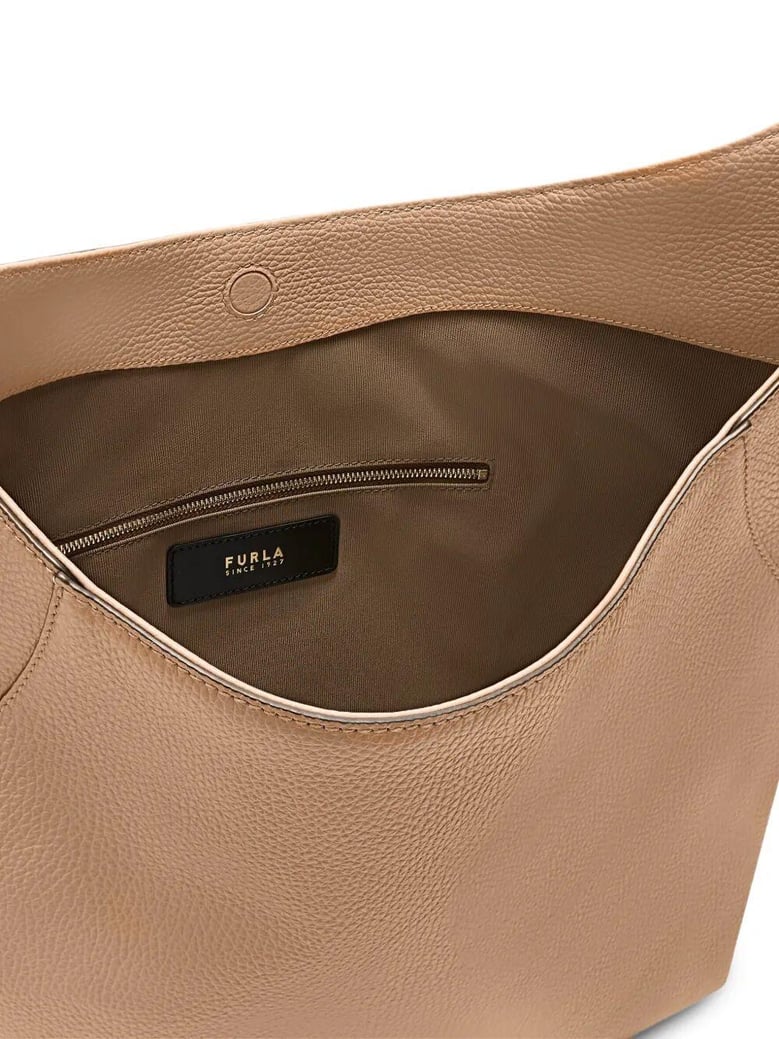 lara eracle print leather large hobo bag by Selfnex