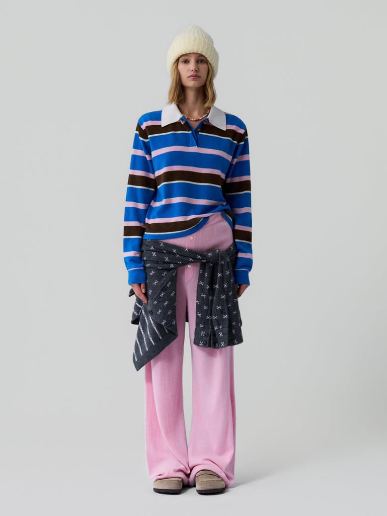 cropped stripe rugby by Selfnex