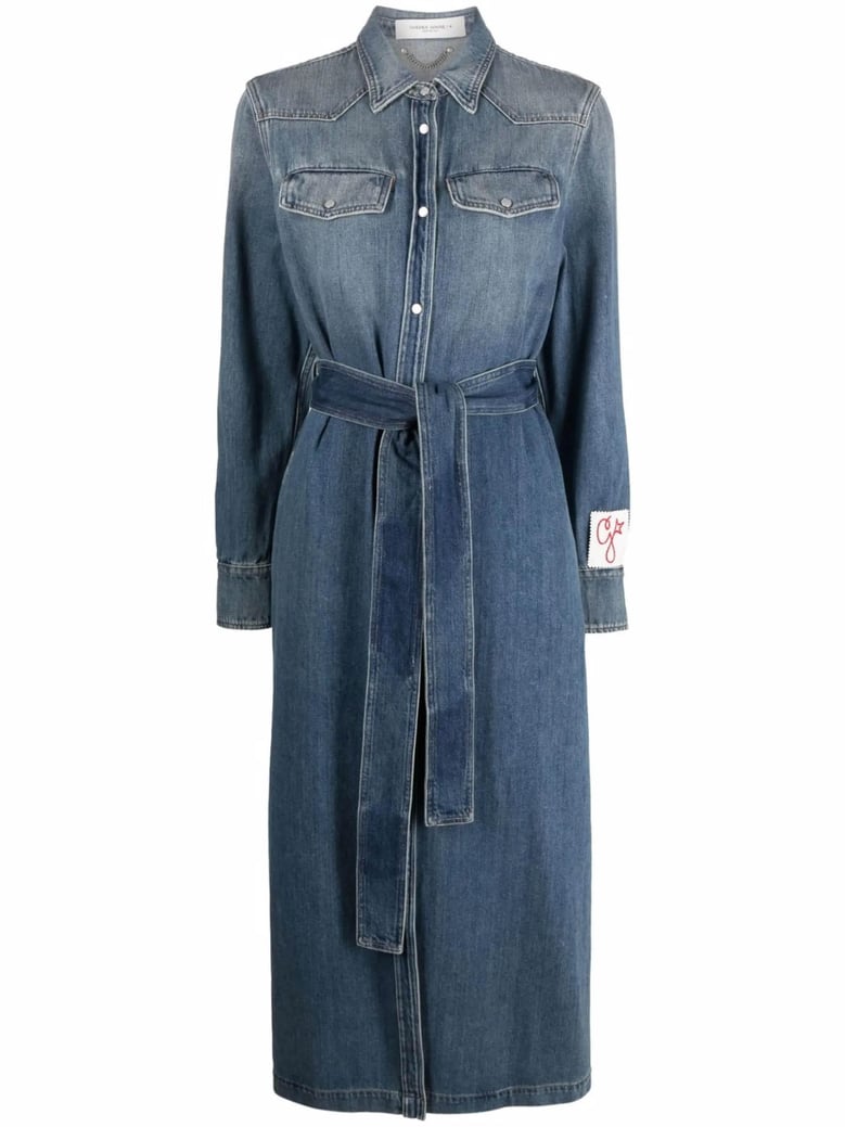 denim shirt dress by Selfnex