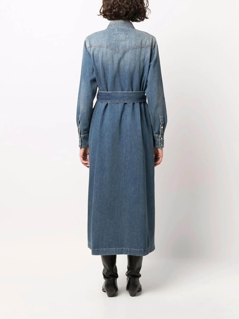 denim shirt dress by Selfnex