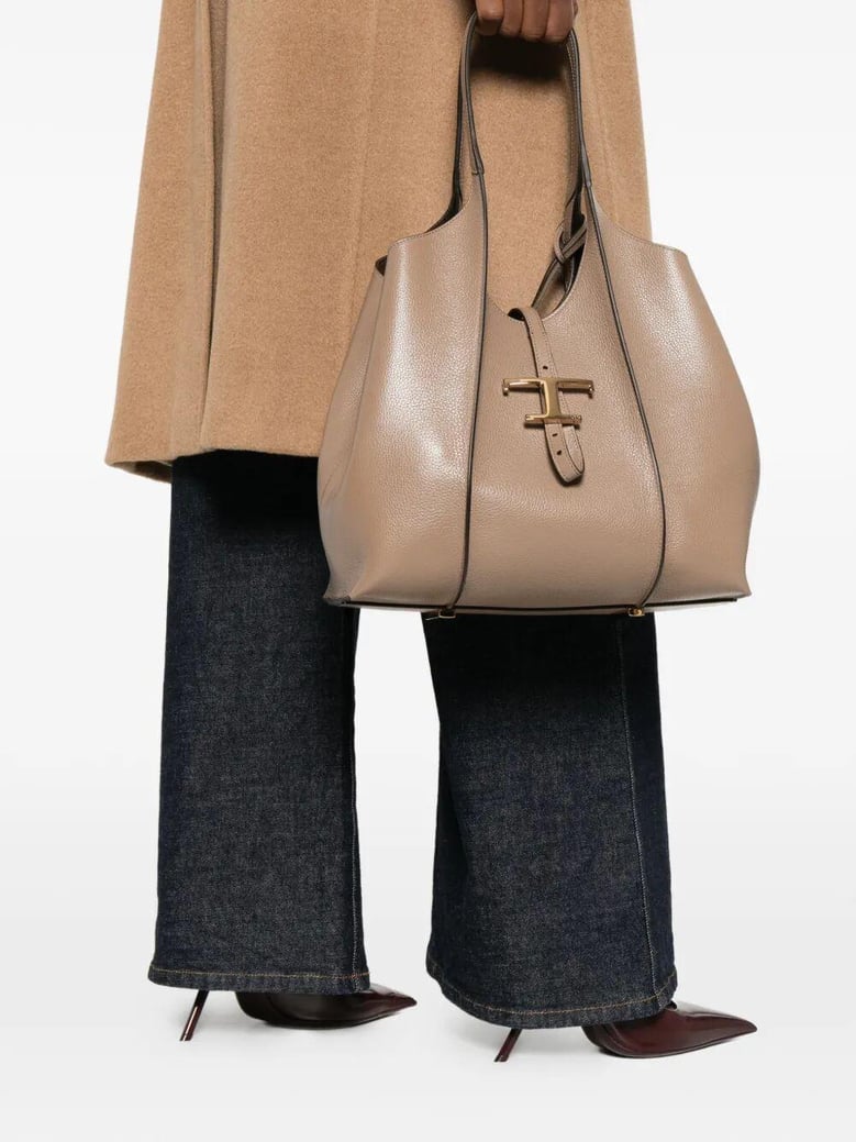 t timeless small leather shopping bag by Selfnex