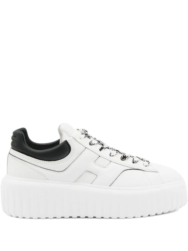 hogan h-stripes smooth leather sneakers by Selfnex