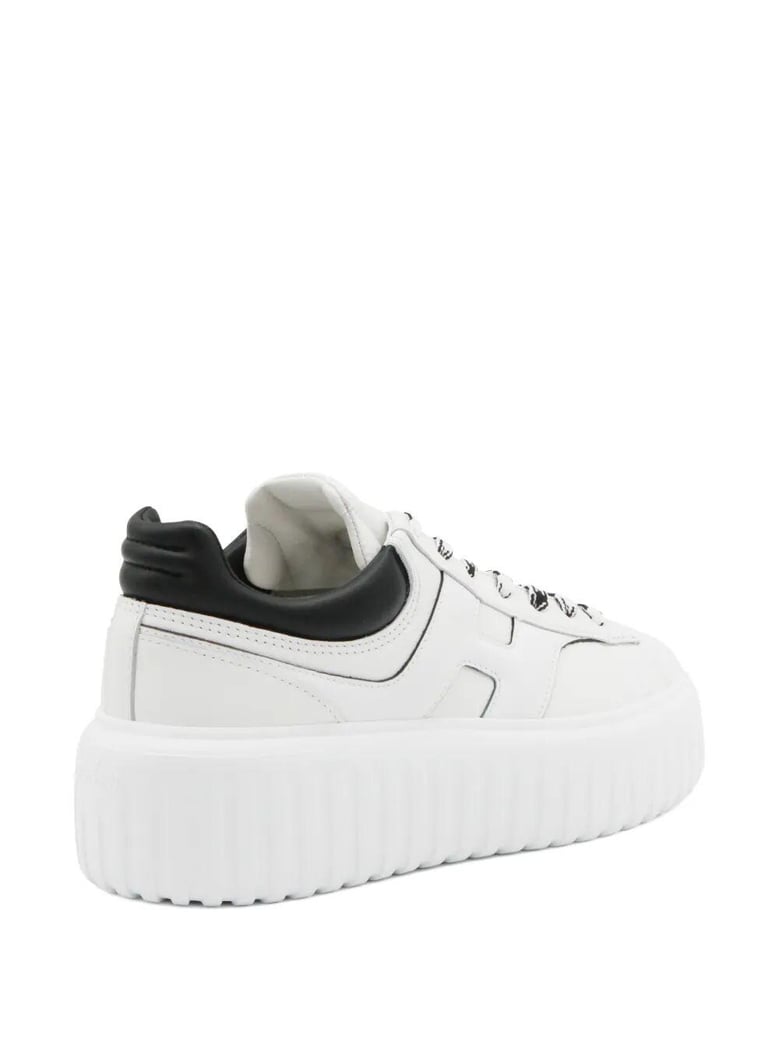 hogan h-stripes smooth leather sneakers by Selfnex