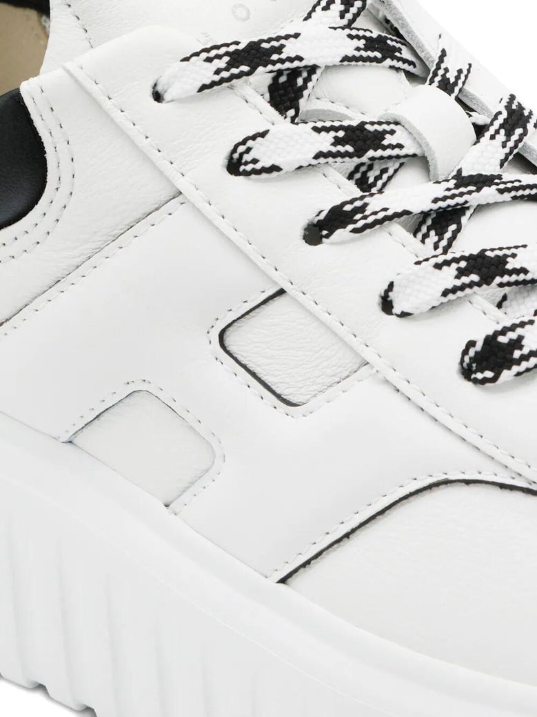 hogan h-stripes smooth leather sneakers by Selfnex