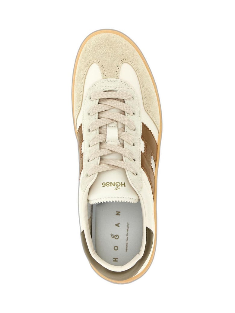 hogan cool suede and leather sneakers by Selfnex