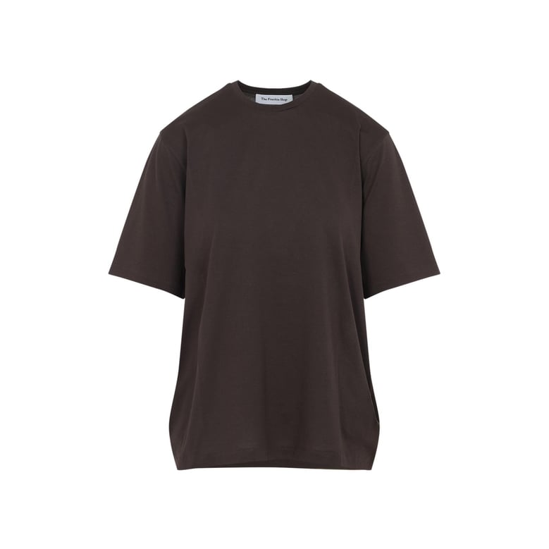 brown harper soft organic cotton t-shirt by Selfnex