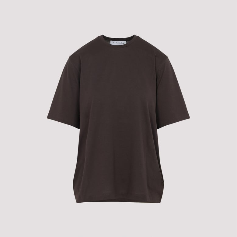 brown harper soft organic cotton t-shirt by Selfnex