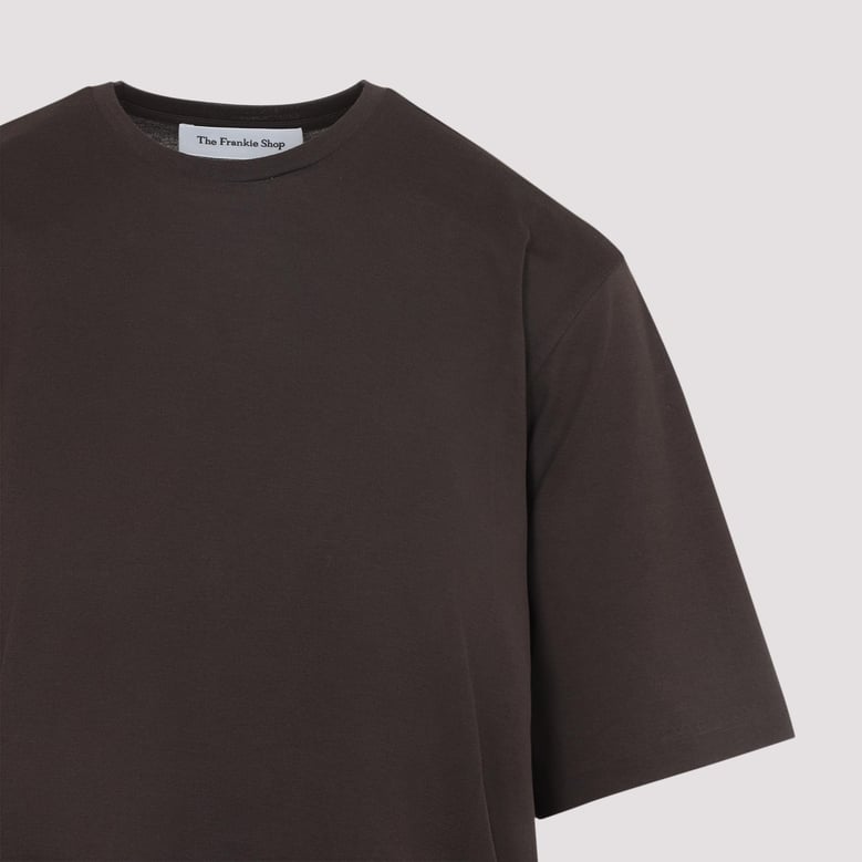 brown harper soft organic cotton t-shirt by Selfnex