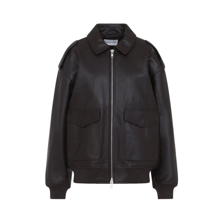 brown viper leather jacket by Selfnex
