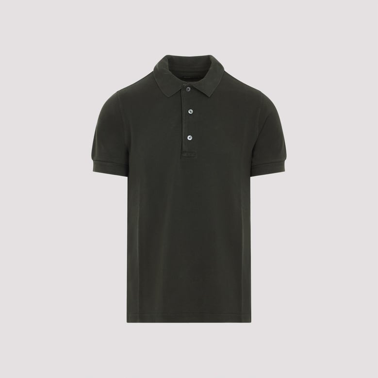 green lyocell polo by Selfnex