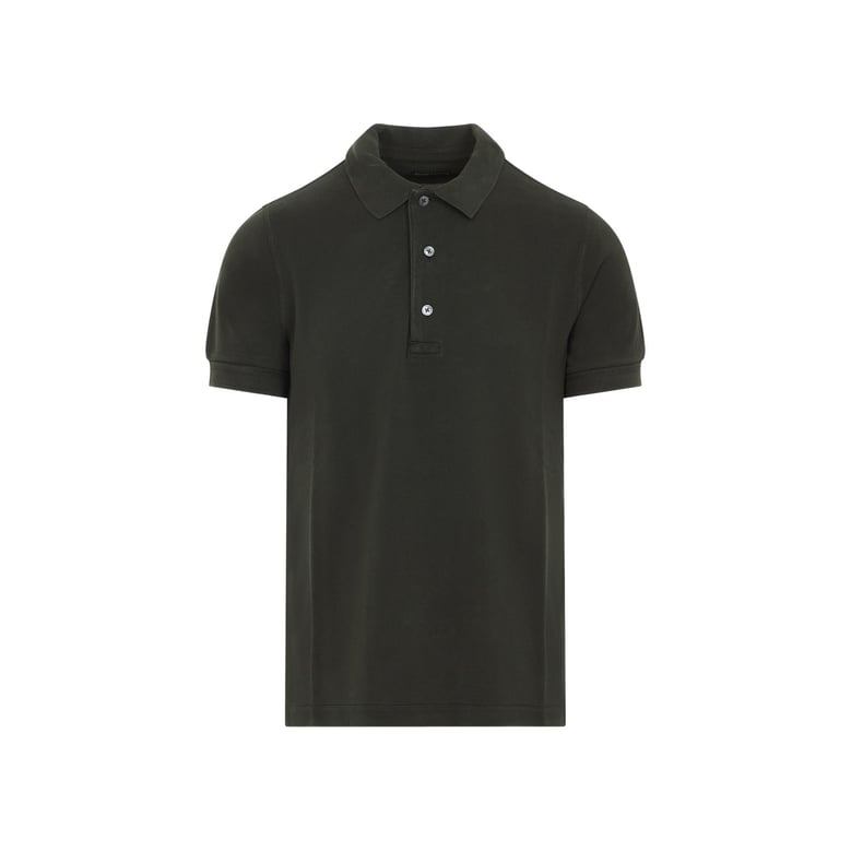green lyocell polo by Selfnex