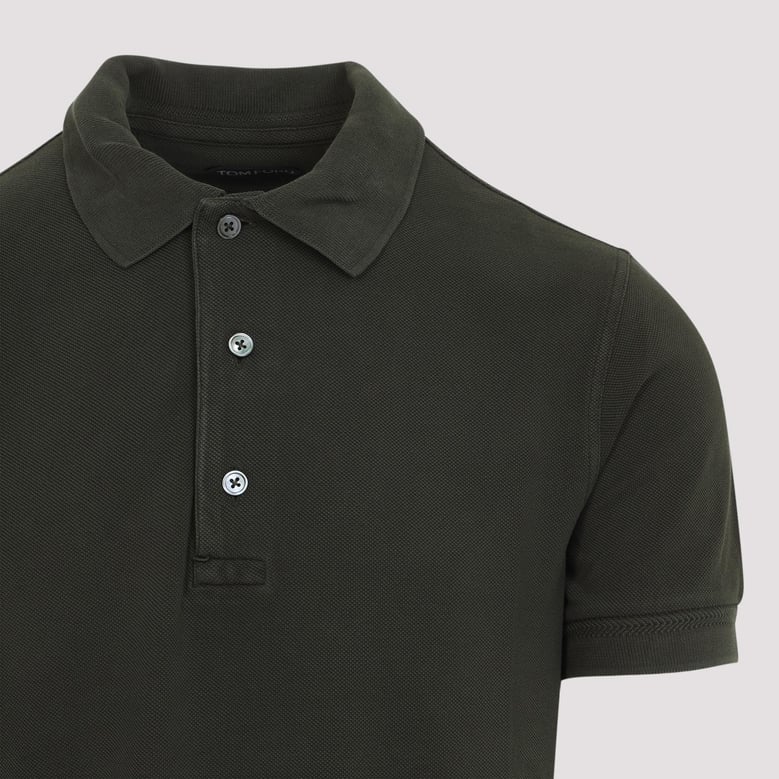 green lyocell polo by Selfnex