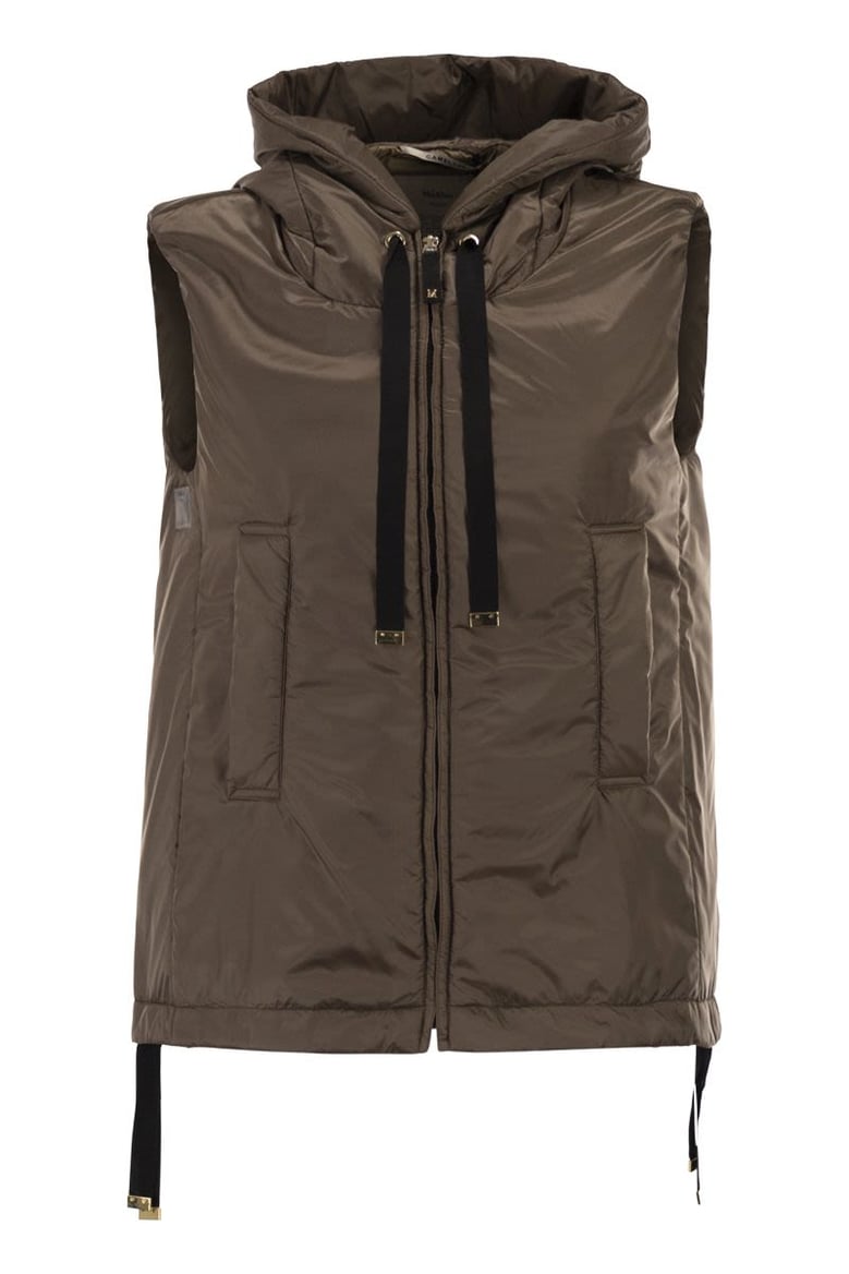 greengo - sleeveless in drip-proof technical fabric by Selfnex